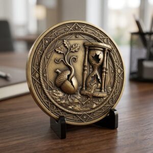 Gothic Skull Rose Coin Relief, 3D Depth Map, Laser Engraving PNG Bundle