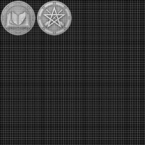 Halloween Laser Engraving Depth Map, Spooky Haunted Architecture Coin Relief