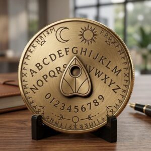 Halloween Laser Engraving Depth Map, Spooky Haunted Architecture Coin Relief