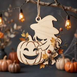 Halloween Laser File, Pumpkin Ornament Bundle, Black Cat Autumn Decor