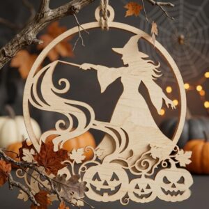 Halloween Laser File, Pumpkin Ornament Bundle, Black Cat Autumn Decor
