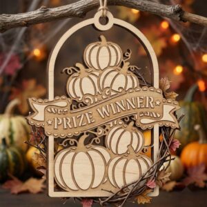 Halloween Laser File, Witch Pumpkin Ornament Bundle, Mystical Decor