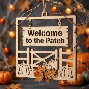 Halloween Laser File, Witch Pumpkin Ornament Bundle, Mystical Decor