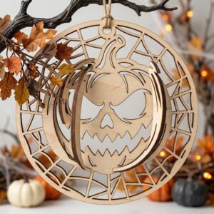 Halloween Laser Ornament Bundle, Gothic Victorian Frames, Scary Cameo Portrait