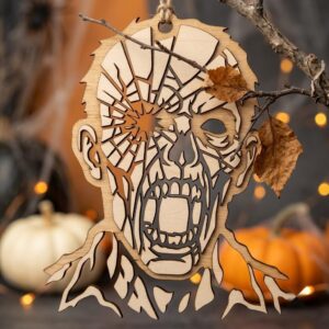Halloween Laser Ornament Bundle, Gothic Victorian Frames, Scary Cameo Portrait