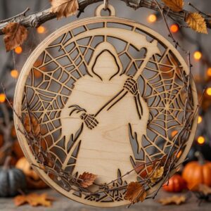 Halloween Laser Ornament Bundle, Gothic Victorian Frames, Scary Cameo Portrait