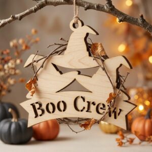 Halloween Sassy Witch Ornament Bundle, 24 Funny Laser Files