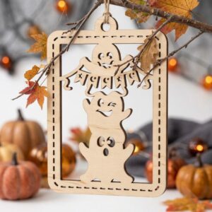 Halloween Sassy Witch Ornament Bundle, 24 Funny Laser Files