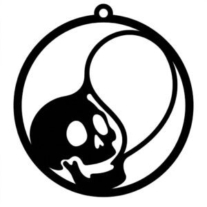 Halloween Skeleton Ornament Bundle, Dancing Bones Family Decor, Kids Craft