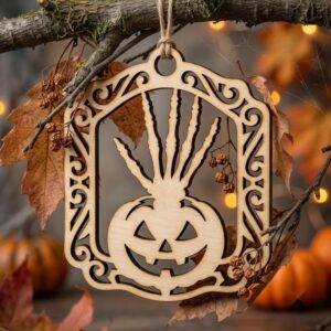 Halloween Skull Ornament Bundle, Gothic Floral Bone Multi Layer Decor