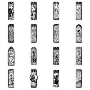 Jesus Bookmark SVG, Laser Cut File For Bookmarks, Bundle Of 48 Parables Designs, Christian Multilayer SVG, Bible Verse Gift