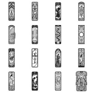 Jesus Bookmark SVG, Laser Cut File For Bookmarks, Bundle Of 48 Parables Designs, Christian Multilayer SVG, Bible Verse Gift
