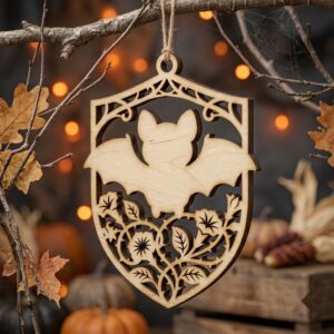 Kawaii Halloween Candy Ornament Bundle, Cute Sweet Treats Wood Laser Files