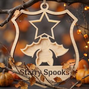 Kawaii Halloween Candy Ornament Bundle, Cute Sweet Treats Wood Laser Files