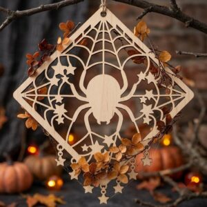Kawaii Halloween Candy Ornament Bundle, Cute Sweet Treats Wood Laser Files