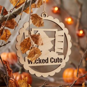 Kawaii Halloween Candy Ornament Bundle, Cute Sweet Treats Wood Laser Files