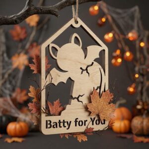 Kawaii Halloween Candy Ornament Bundle, Cute Sweet Treats Wood Laser Files
