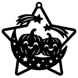 Kawaii Halloween Ornament Bundle, 50 Cute Candy Sweet Treats, Digital Download