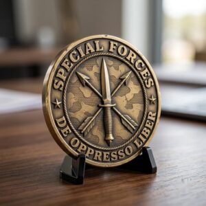 Military Challenge Coin Engraving Files, 3D Relief PNG Bundle