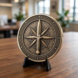 Military Challenge Coin Engraving Files, 3D Relief PNG Bundle