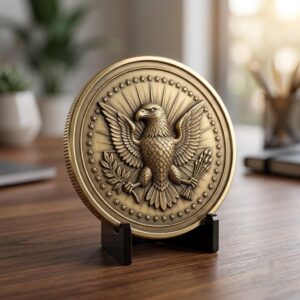 Military Challenge Coin Engraving Files, 3D Relief PNG Bundle