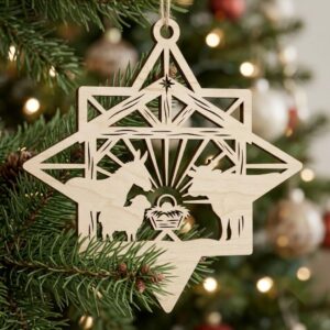 Mrs Claus Kitchen Christmas Ornaments, 30 Gingerbread Baking Holiday Decor