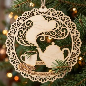 Mrs Claus Kitchen Christmas Ornaments, 30 Gingerbread Baking Holiday Decor
