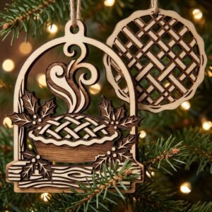 Mrs Claus Kitchen Christmas Ornaments, 30 Gingerbread Baking Holiday Decor