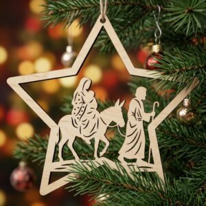 Mrs Claus Kitchen Gingerbread Ornament Template, Sweet Treats Wood Bauble