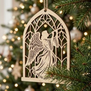 Mrs Claus Kitchen Gingerbread Ornament Template, Sweet Treats Wood Bauble