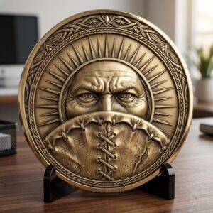 Native American Warrior Coin Laser Engraving Files, 50 3D Depth Map PNG Bundle