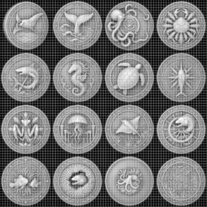 Ocean Predator 3D Relief Coin Files, Maritime Security Laser Art