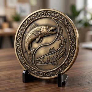Ocean Predator 3D Relief Coin Files, Maritime Security Laser Art