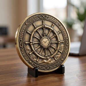 Pirate Challenge Coin, 3D Depth Map, Skull Art Relief, PNG Bundle of 50