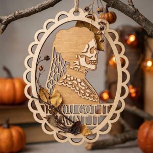 Retro Haunted Motel Key Tags, Funny Halloween Ornament Bundle, 25 Vintage Designs