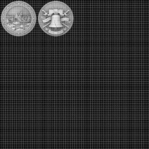 USA 250th Anniversary Challenge Coin Depth Map, Laser Engraving Relief PNG