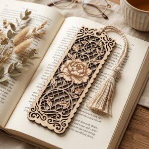 Vintage Damask Bookmark Templates, Floral Wood Craft Bundle, Victorian Scrollwork