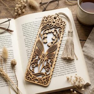 Vintage Damask Bookmark Templates, Floral Wood Craft Bundle, Victorian Scrollwork