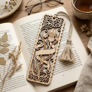 Vintage Damask Bookmark Templates, Floral Wood Craft Bundle, Victorian Scrollwork