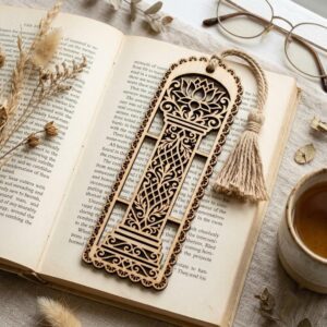 Vintage Damask Bookmark Templates, Floral Wood Craft Bundle, Victorian Scrollwork