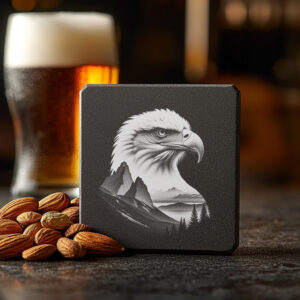 Eagle Head Engraving File, Regal Portrait Design PNG