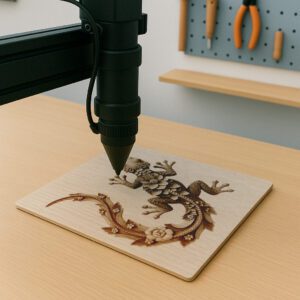 Lizard 3D Illusion Laser Engraving Art File, Unique