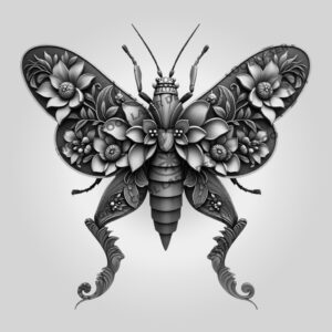 3D Illusion Grasshopper Laser Engraving File, Unique Art