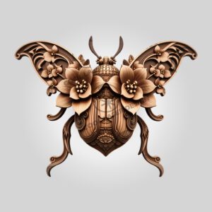 3D Illusion Laser Engraving File, Aphid Insect Art