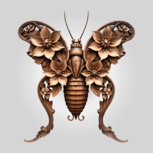 3D Illusion Laser Engraving File, Earwig Insect Art,