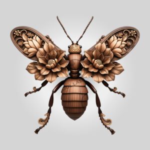 3D Illusion Laser Engraving File, Intricate Ant Design,