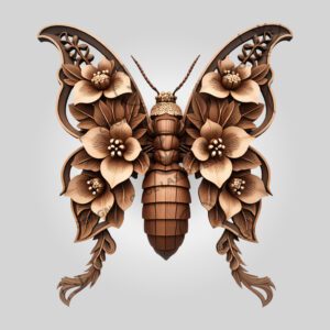 3D Illusion Laser Engraving File, Intricate Termite Art,
