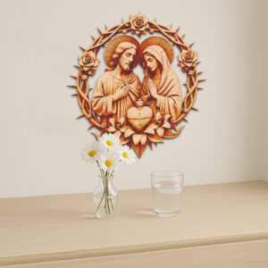 3D Illusion Laser Engraving File, Jesus and Mary