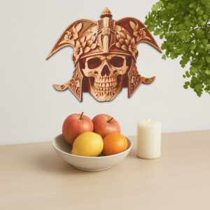 3D Illusion Laser Engraving File, Knight Skull Visor