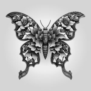 3D Illusion Laser Engraving File, Leaf Insect Light
